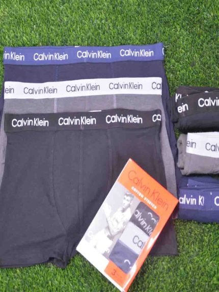 Calvin Klein 3-Piece Cotton Boxer Underwear Set for Men – All-Day Comfort Redefined